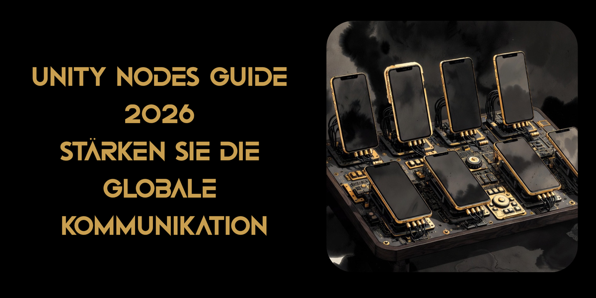 Unity Nodes Guide 2026: Stärken Sie die globale Telekommunikation